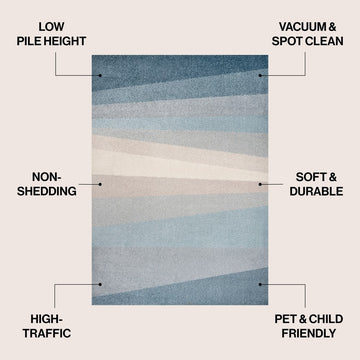 Prism Geometric Striped Area Rug